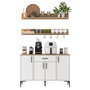Hanah Home Armario Multiusos JE233 - 4697 Blanco y Nogal